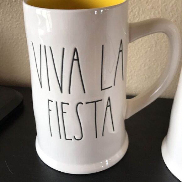 NEW Rae Dunn Cerveza And Viva La Fiesta Beer Mugs - Picture 4 of 5
